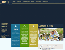 Tablet Screenshot of hayesassetmgt.com